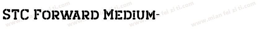 STC Forward Medium字体转换